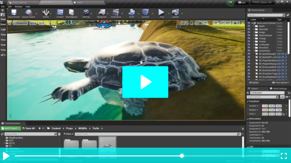 SPECIAL 90 second video! Making a TURTLE for the upcoming RIVER LEVEL
